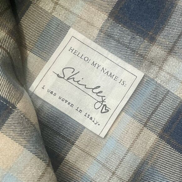 FRANK & EILEEN Shirley Plaid Oversized Button-Up Shirt Size XS Blue NEW Fall - Picture 7 of 13